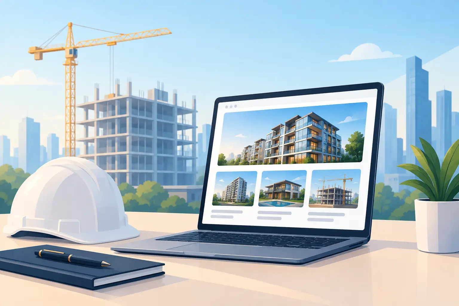İnşaat Portföy Sitesi ile Projelerinizi Öne Çıkarı...