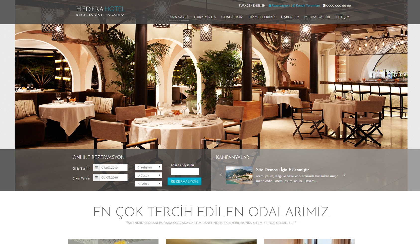 Otel Sitesi Elite2 v3.0